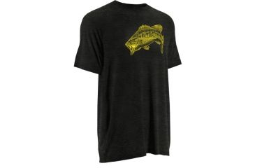 Image of HUK Inked Bass Tee, Dark Grey Heather, XXXL H1000039DGHXXXL