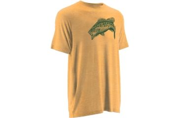 Image of HUK Inked Bass Tee, Heather Orange, Extra Large H1000039HOGXL