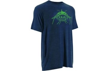 Image of HUK Inked Catfish Tee, Heather Navy, Small H1000038HNVS