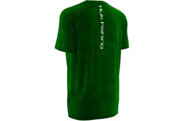 Image of HUK Inked Walleye Tee, Heather Treefrog, Small H1000040 HTFS