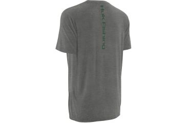 Image of HUK Inked Walleye Tee, True Grey Heather, Small H1000040 TGHS
