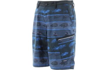 Image of HUK KC Fish Guide Shorts, 28in Waist, Dark Grey H2000007DGY28
