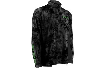Image of HUK Kryptek Icon 1/4 Zip, Typhon-Neon Green, Extra Large H1200007TY2XL