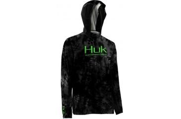 Image of HUK Kryptek Icon Hoody, Small, Typhon-Neon Green H1200059TY2S
