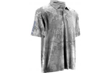Image of HUK Kryptek Icon Polo, Large, Yeti-Royal H1200066YT1L, EDEMO1