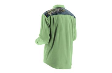 Image of HUK KScott Bass &amp; Blue Phenom Long Sleeve Woven Shirt, Key Lime, XXXL H1500017KLMXXXL