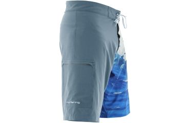 Image of HUK KScott Double Down Board Shorts, 28in Waist, Ice Blue H2000008IBL28