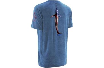 Image of HUK KScott Fourth Tee, Heather Carolina Blue, Small H1000055 HCBS