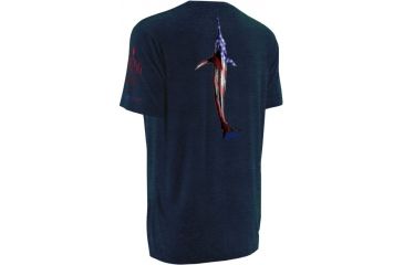Image of HUK KScott Fourth Tee, Heather Navy, Small H1000055 HNVS
