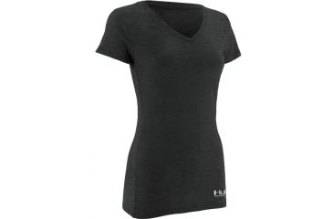 Image of HUK KScott Rising Sail Ladies Vneck T, Dark Grey Heather, Extra Small H1000050DGHXS