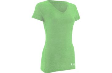 Image of HUK KScott Rising Sail Ladies Vneck T, Heather Neon Green, Extra Large H1000050HNGXL