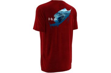 Image of HUK KScott Rising Sail Tee, Heather Red, XXXL H1000036HRDXXXL