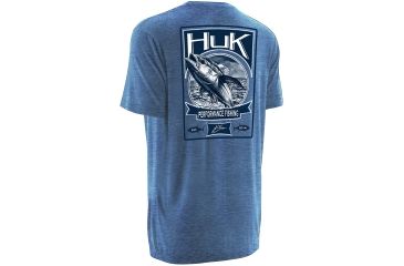 Image of HUK KScott Tuna Tee, Heather Carolina Blue, Small H1000035HCBS