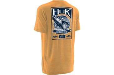 Image of HUK KScott Tuna Tee, Heather Orange, Small H1000035HOGS