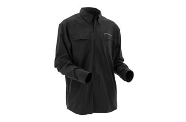 Image of HUK KScott Twin Diesel Phenom Long Sleeve Woven Shirt, Black, Large H1500016BLKL