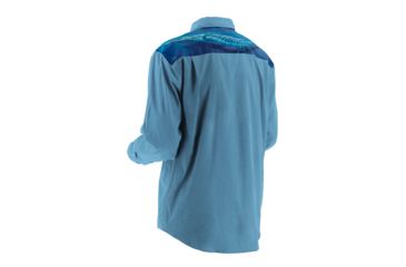 Image of HUK KScott Twin Diesel Phenom Long Sleeve Woven Shirt, Carolina Blue, XXXL H1500016CBLXXXL