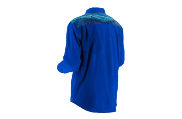 Image of HUK KScott Twin Diesel Phenom Long Sleeve Woven Shirt, Royal, XXL H1500016RYLXXL
