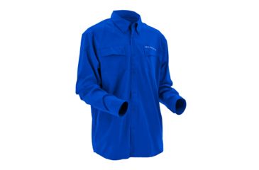 Image of HUK KScott Twin Diesel Phenom Long Sleeve Woven Shirt, Royal, XXL H1500016RYLXXL