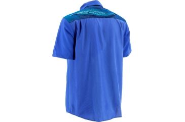 Image of HUK KScott Twin Diesel Phenom Short Sleeve Woven Shirt, Royal, XXXL H1500014RYLXXXL