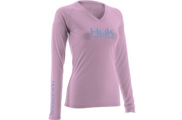 Image of HUK Ladies Performance Long Sleeve, Spring Pink, Extra Small H1200060SPKXS