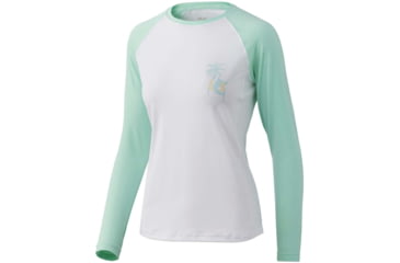 Image of HUK Performance Fishing Marlin Palm Horizon Double Header - Womens, Beach Glass, S, H6120091-339-S