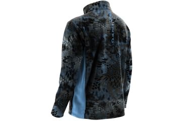 Image of HUK Mens Kryptek Fleece 1/4 Zip, Kryptek Neptune H1300016NEPS