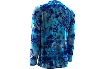 Image of HUK Mens Kryptek LoPro Performance Raglan Long Sleeve Shirt, Kryptek Pontus H1200105PONS