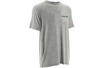 Image of HUK Mens KScott Jumping Bass Tee, True Grey Heather H1000074TGHXXXL