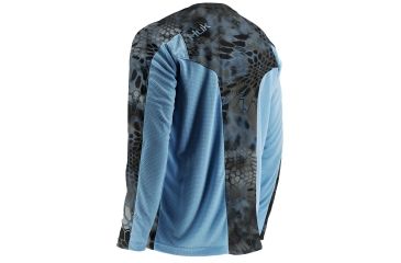 Image of HUK Mens Trophy Kryptek Long Sleeve Tee Shirt, Kryptek Neptune H1200080NEPS