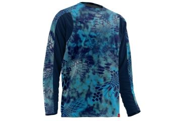 Image of HUK Mens Trophy Kryptek Long Sleeve Tee Shirt, Kryptek Pontus H1200080PONXXXL