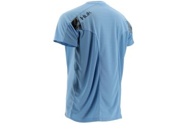 Image of HUK Mens Trophy Short Sleeve Tee, Carolina Blue H1200076CBLS
