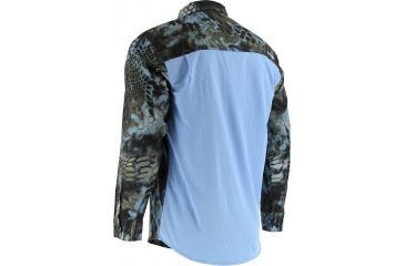 Image of HUK Performance Fishing Mens Kryptek Phenom Long Sleeve Shirt, Kryptek Neptune, H1500021NEPS