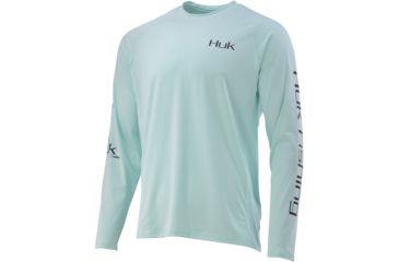 Image of HUK Performance Fishing Art of Blue Marlin Long Sleeve Graphic T-Shirt - Mens, Seafoam, 2XL, H1200217-350-XXL