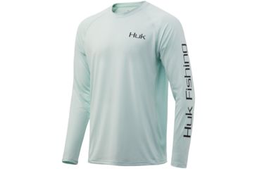 Image of HUK Performance Fishing Bally Hoo Pursuit Long Sleeve T-Shirt - Mens, Seafoam, Small, H1200238-350-S