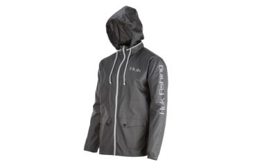 Image of HUK Performance Fishing Breaker Shell Jacket - Men's, Iron/White, 2XL, H4000023-010-XXL