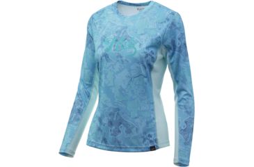 Image of HUK Performance Fishing Camo Icon X Long Sleeve Top - Womens, Boca Grande, Medium, H6120021-446-M