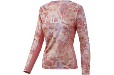 Image of HUK Performance Fishing Camo Icon X Long Sleeve Top - Womens, Lanier, Extra Small, H6120021-811-XS
