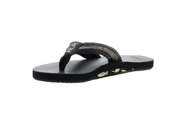 Image of HUK Performance Fishing Caruso Men's Leather Sandals, Black, 10 H8331000-001-10