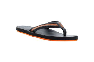 Image of HUK Performance Fishing Caruso Men's Leather Sandals, Charcoal Gray, 13 H8331000-010-13