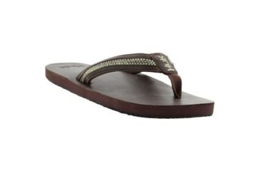 Image of HUK Performance Fishing Caruso Men's Leather Sandals, Brown, 9 H8331000-200-9