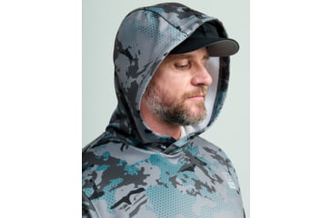 Image of HUK Performance Fishing Cold Front KC Printed Hoodie - Mens, Night Owl, Small, H1300101-016-S
