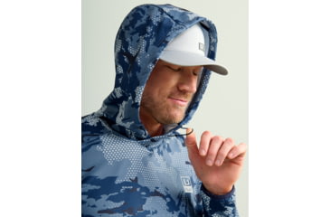 Image of HUK Performance Fishing Cold Front KC Printed Hoodie - Mens, Quiet Harbor, 3XL, H1300101-445-XXXL