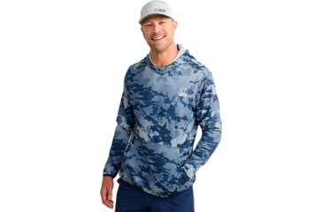 Image of HUK Performance Fishing Cold Front KC Printed Hoodie - Mens, Quiet Harbor, 3XL, H1300101-445-XXXL