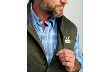 Image of HUK Performance Fishing Cold Front Vest - Mens, Cyprs Lnd Hthr, 2XL, H1300099-378-XXL