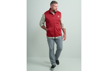 Image of HUK Performance Fishing Cold Front Vest - Mens, Scrlt Blz Hthr, Extra Large, H1300099-622-XL