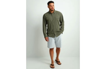 Image of HUK Performance Fishing Diamond Back LS Shirt - Mens, Moss, Large, H1500182-316-L