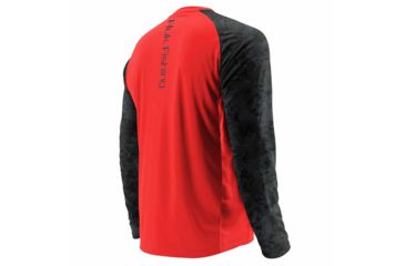 Image of HUK Performance Fishing Fishing Long Sleeve Double Header Top - Men's, Coral, Large, H1200136-630-L