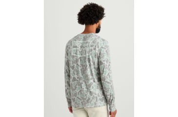 Image of HUK Performance Fishing Drift Graphic Kc Print Shirt -Mens, Long Sleeve, Volcanic Ash, Medium, H1200716-013-M