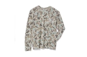 Image of HUK Performance Fishing Drift Graphic Kc Print Shirt -Mens, Long Sleeve, Volcanic Ash, Medium, H1200716-013-M
