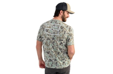 Image of HUK Performance Fishing Drift Graphic Kc Print Shirt -Mens, Short Sleeve, Volcanic Ash, Extra Large, H1200717-013-XL